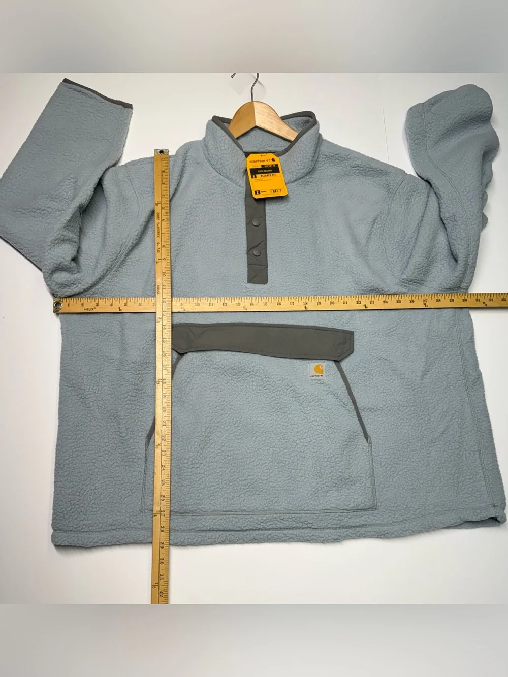 Carhartt  Fleece Pullover Sweatshirt OJ4991 Men’s Size 3XL Relaxed Fit blue NWT